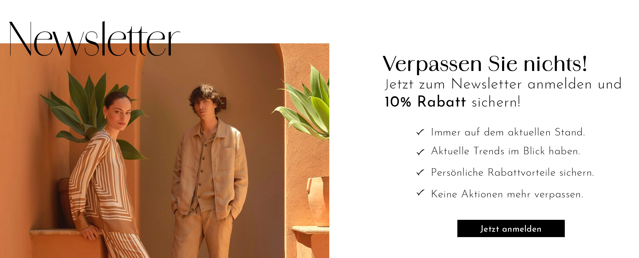 Newsletter Banner - Verpassen Sie nichts Newsletter Banner - Verpassen Sie nichts